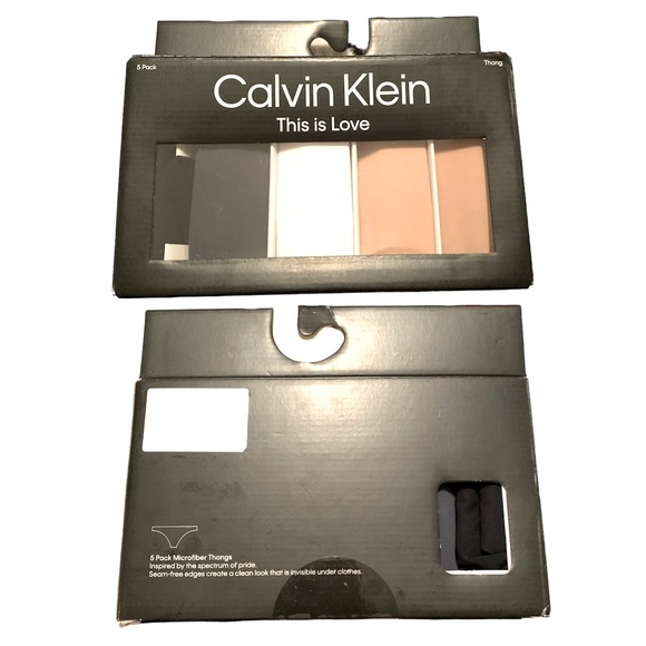 New CALVIN KLEIN Invisible 5-Pack Thong Underwear in box XL - Picture 6 of 7